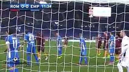 اهداف مباراه روما 2-0 امبولي في الدوري الايطالي  1-4-2017