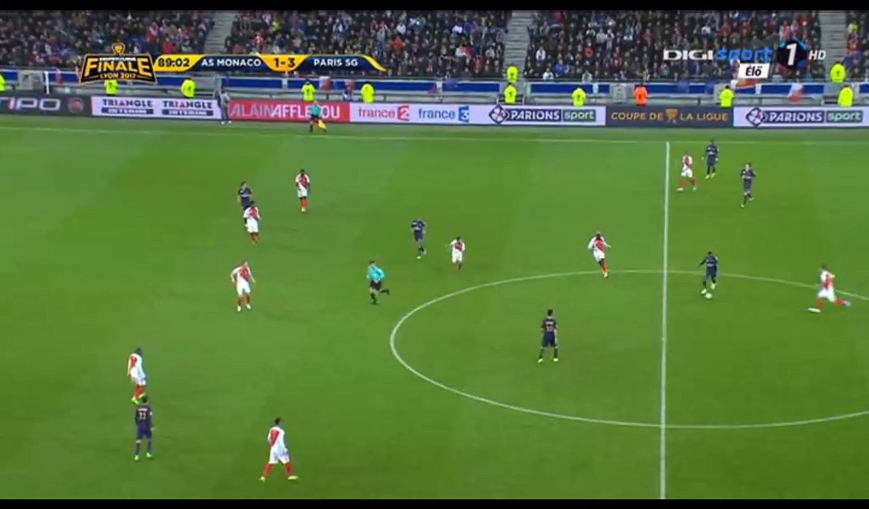 Edinson Cavani Goal HD - Monaco 1-4 PSG - 01.04.2017