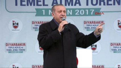Diyarbakır - Erdoğan PKK Yanlıları 'Barış Barış' Diyor, Soruyorum; Elde Silah Varken Barış Olur mu 2