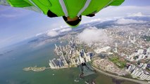 Panama City: Wingsuit flight through skyscrapers.