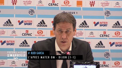 OM -Dijon (1-1): La grosse colère de Rudi Garcia