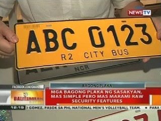 BT: Mga bagong plaka ng sasakyan, mas simple pero mas marami raw security features