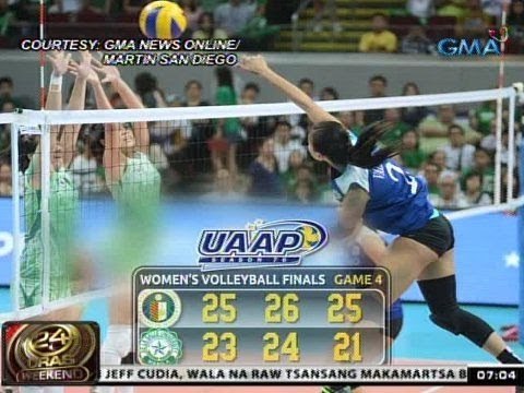 24 Oras: Ateneo Lady Eagles, wagi sa UAAP Season 76 women's volleyball