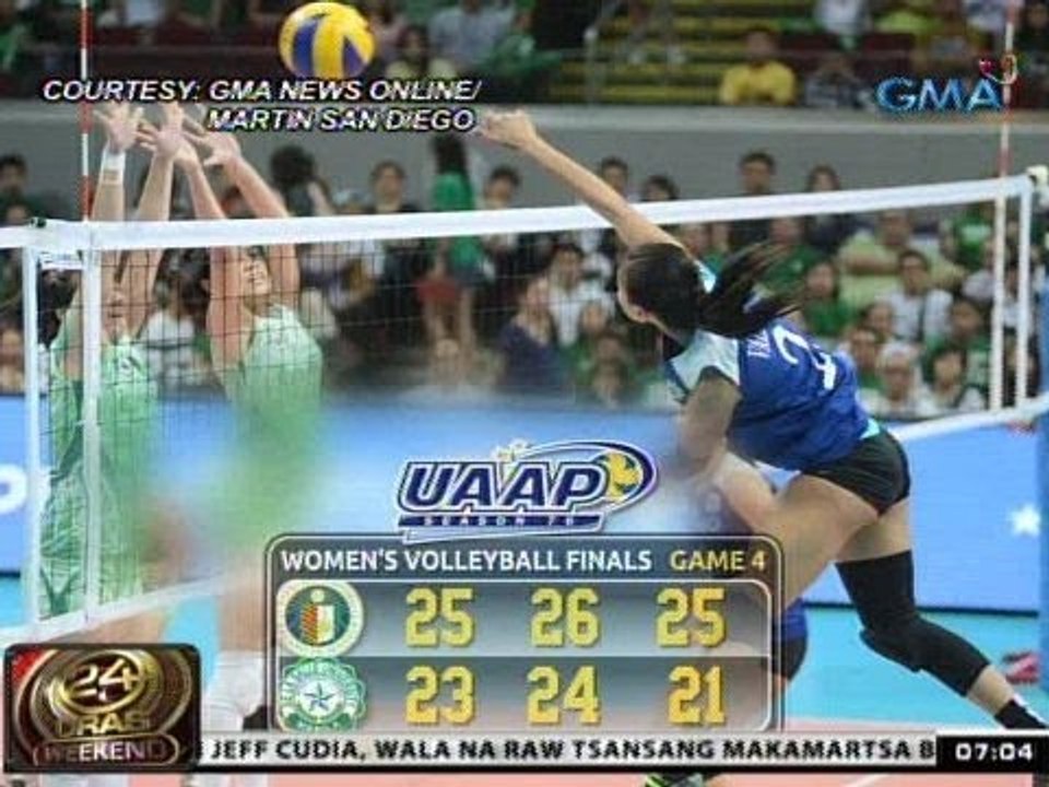 24 Oras: Ateneo Lady Eagles, wagi sa UAAP Season 76 women's volleyball