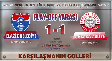 Elaziz Belediyespor 1-1 Ankara Adliyespor