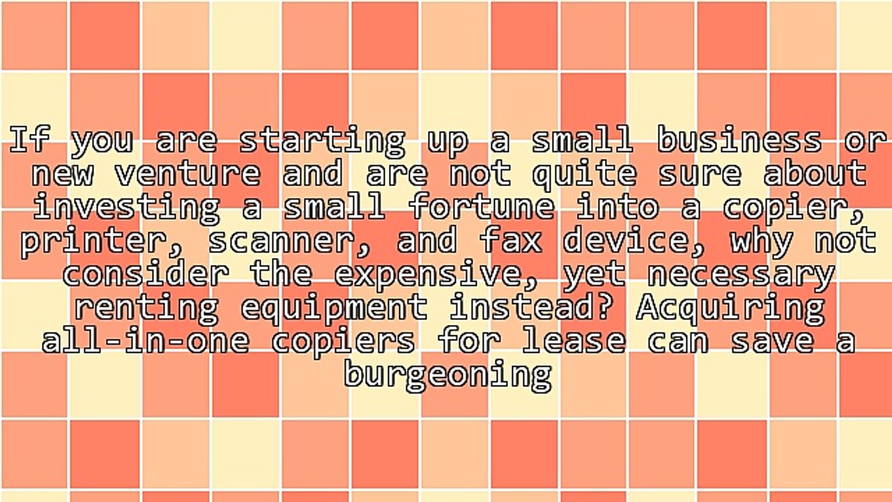 Why Copiers For Lease Are Great For Smaller Companies