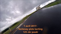 1 avril 2017 pouki 125 cbr fontenay piste karting