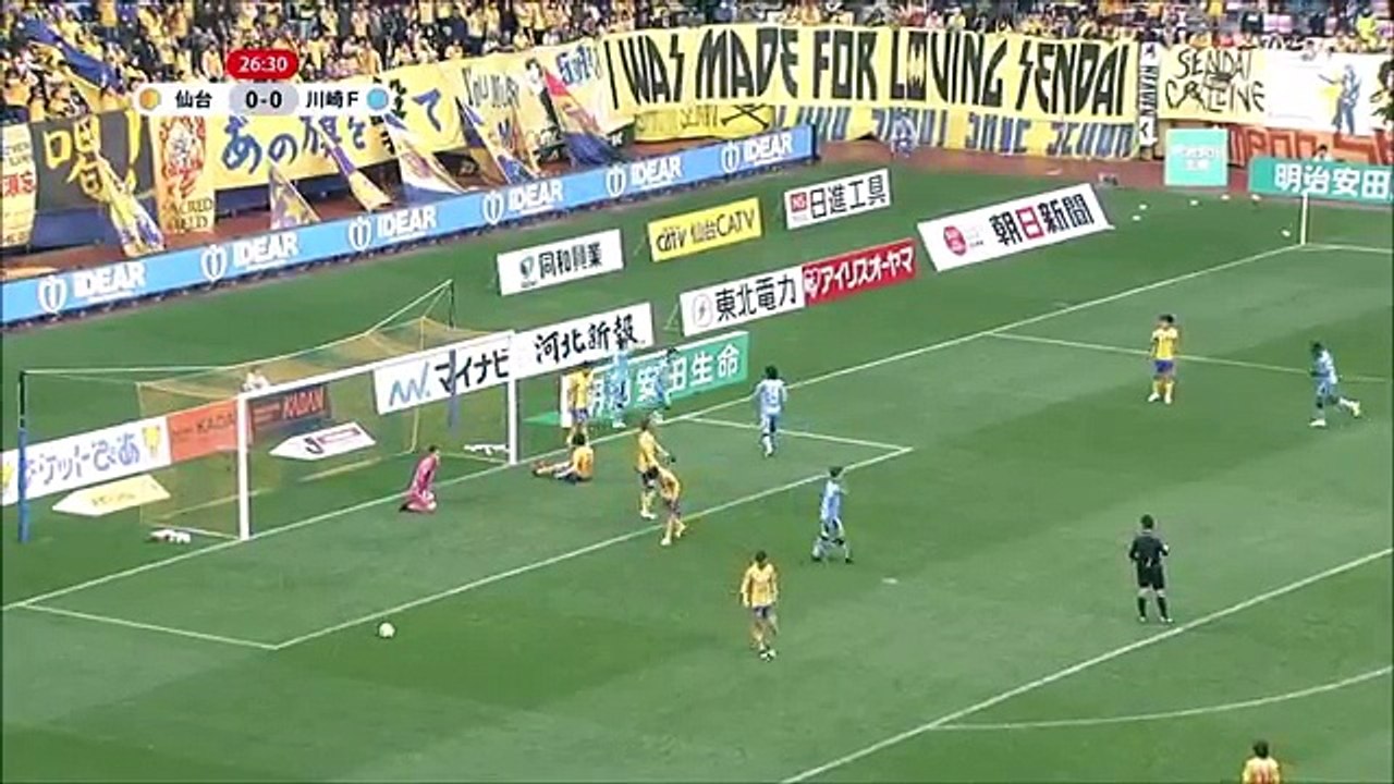 Sendai 0:1 Kawasaki (Japanese J League. 1 April 2017)