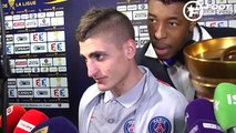 Monaco - PSG : Kimpembe s'amuse en zone mixte