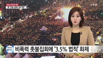비폭력 촛불집회에 '3.5% 법칙' 화제 / YTN (Yes! Top News)