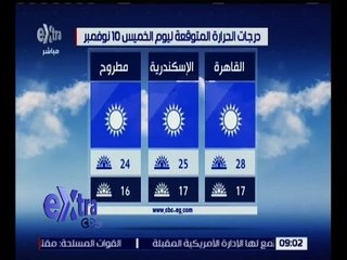 Скачать видео: غرفة الأخبار | تعرف على حالة الطقس ليوم الخميس 10 نوفمبر