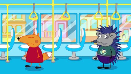 Fox Family METRO The child was lost in Subway Real Life Scary Episode! Finger Family Nursery Rhymes