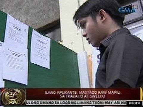 24 Oras: DOLE: Maraming bakanteng trabaho pero maraming aplikante, hindi qualified