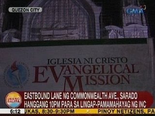 UB: Eastbound lane ng Commonwealth Ave., sarado na para sa Lingap-Pamamahayag ng INC