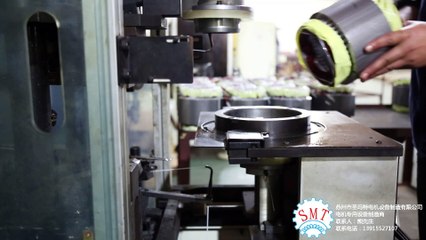 Washing machine stator lacing machine