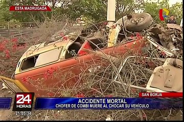 San Borja: accidente vehicular deja un muerto en la Panamericana Sur
