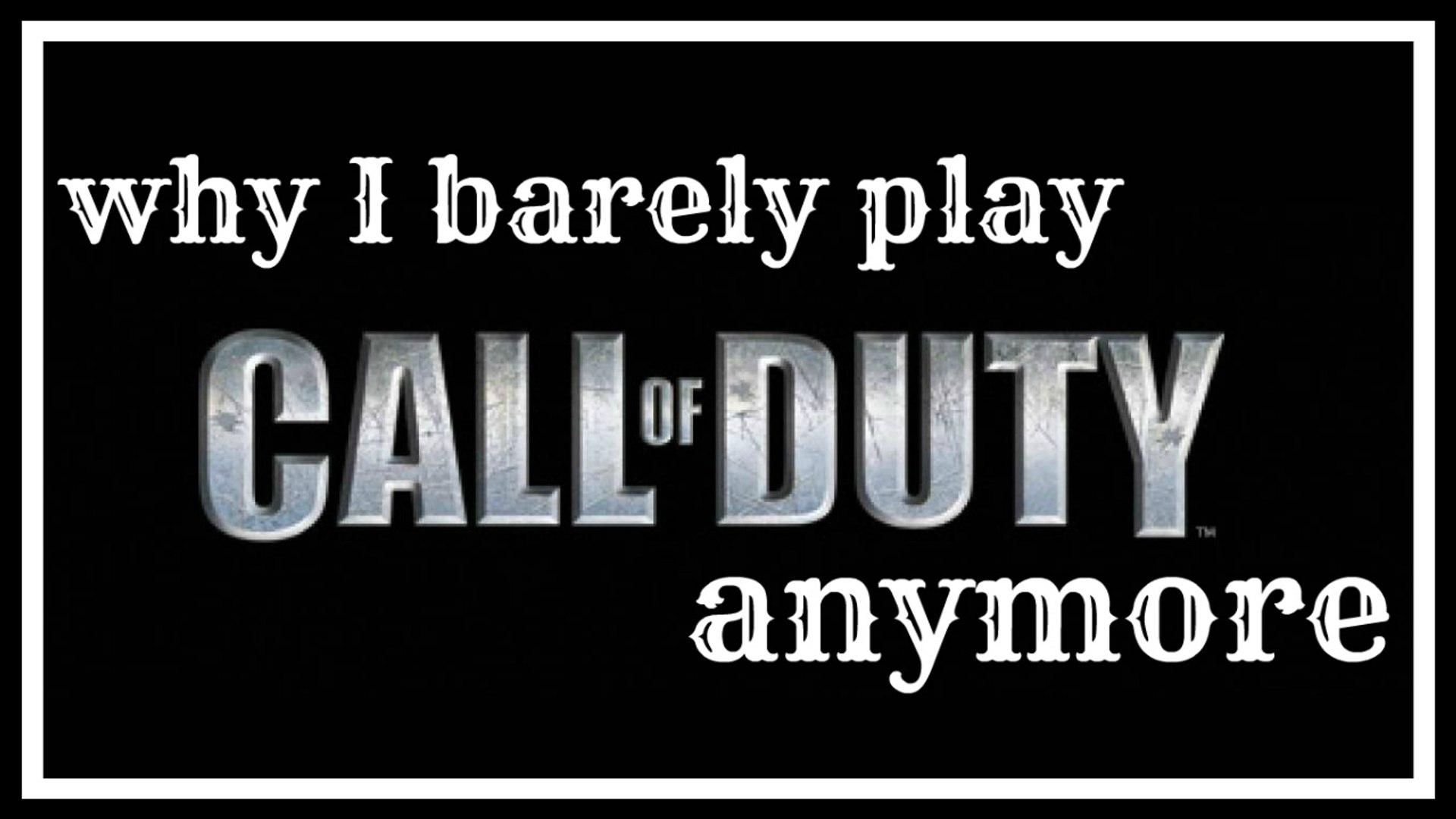 ⁣why i barely play call of duty anymore why i quit playing call of duty?
