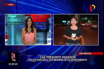 San Miguel: rescatan a dos menores en casa de presunto violador