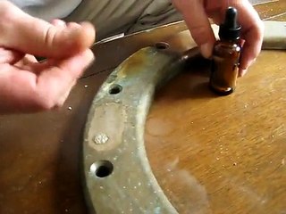 Cleaning and Restoring Antique Brass w Oil Lift Metal, Tile & Grout Cleaner
