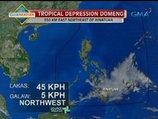 Saksi: Bagyong Domeng, mabagal pa rin ang kilos habang nasa bahagi ng Mindanao