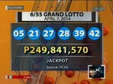 Umano'y hokus pokus sa Grand Lotto 6/55 draw noong Lunes, kumakalat sa internet