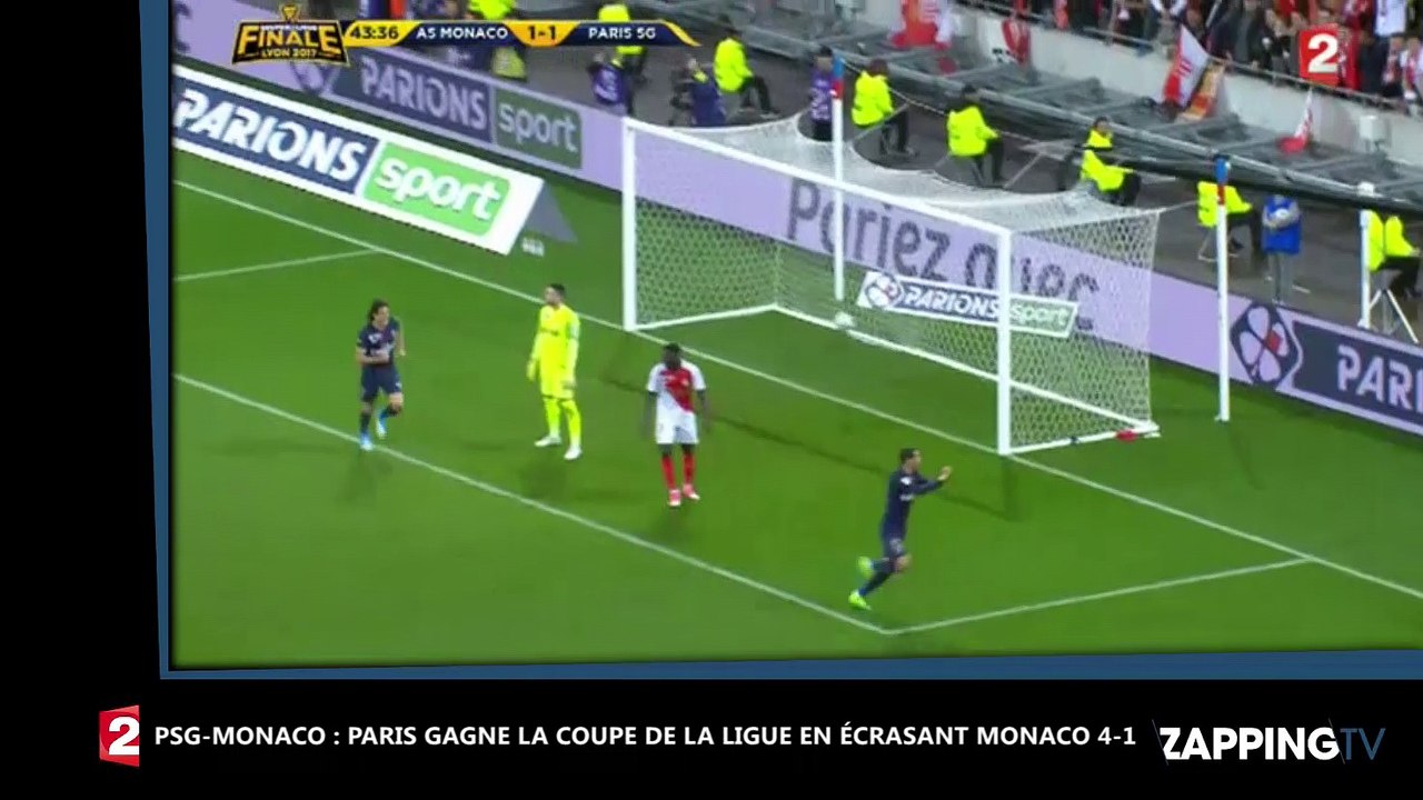 Monaco - PSG : Paris écrase Monaco 4-1 et gagne la Coupe de la Ligue (vidéo)