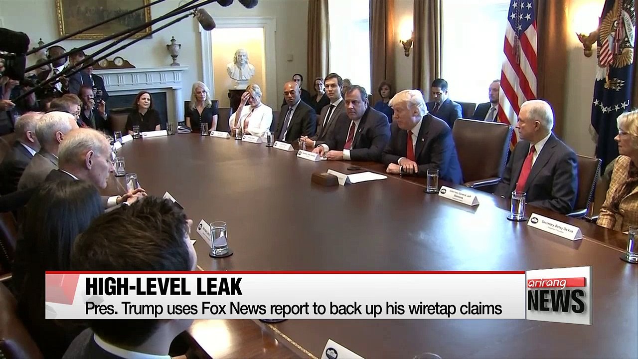 Trump touts report of U.S. intel official allegedly exposing names of his associates