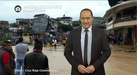 Incroyable coulée de boue en Colombie