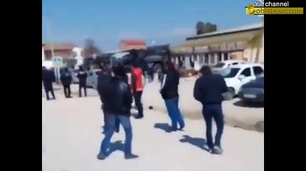 ДАГЕСТАН. Військові вертольоти літають над далекобійниками