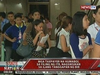 SONA: Mga taxpayer na humabol sa filing ng ITR, nagsiksikan sa ilang tanggapan ng BIR