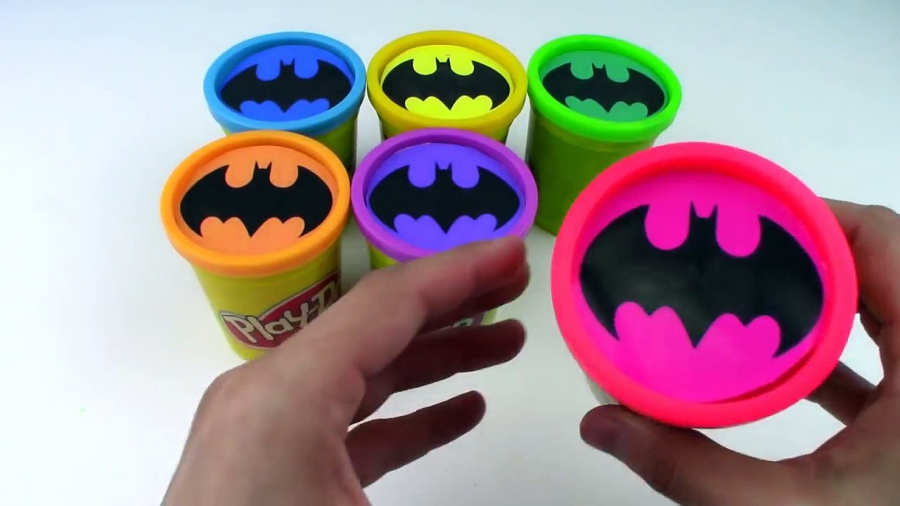 Play Doh Superhero Rainbow Learning Colors BATMAN Play Doh Cans Surprise Playdough Superhero-L_jbdr53Qwo