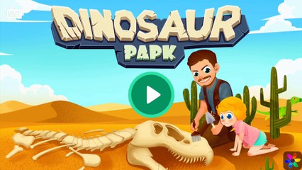 Dinosaur Cartoons For Childrens, Dinosaur Park, Dinosaur fossil excavation