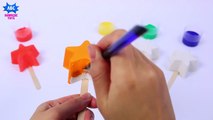 Learn Colors for Children Smash Stars Finger Family Songs Glitter Painting Learning Video