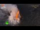 ‘Firehose’ flow: Molten lava gushes from Kilauea volcano, Hawaii