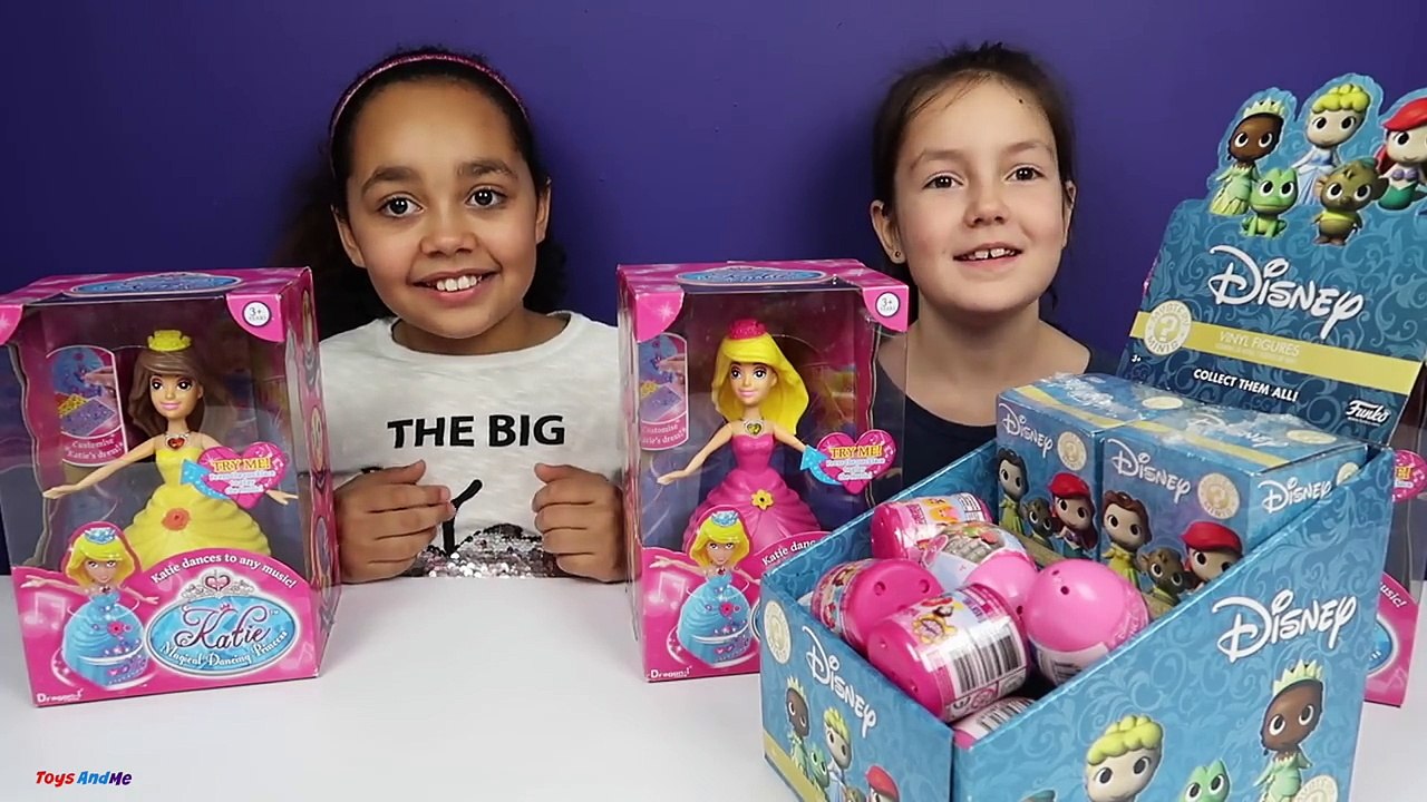 Disney Princess Dancing Dolls - Cinderella Belle Snow White Ariel Mermaid - Surprise Eggs Opening-G3CurjawWIY