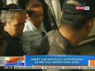 NTG: Janet Napoles, ooperahan sa Matres mamayang gabi