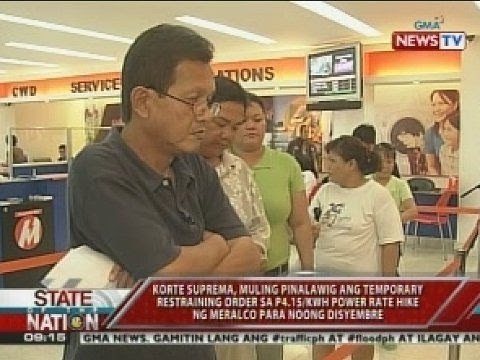 SC, muling pinalawig ang TRO sa P4.15/kWh power rate hike ng Meralco para noong Disyembre