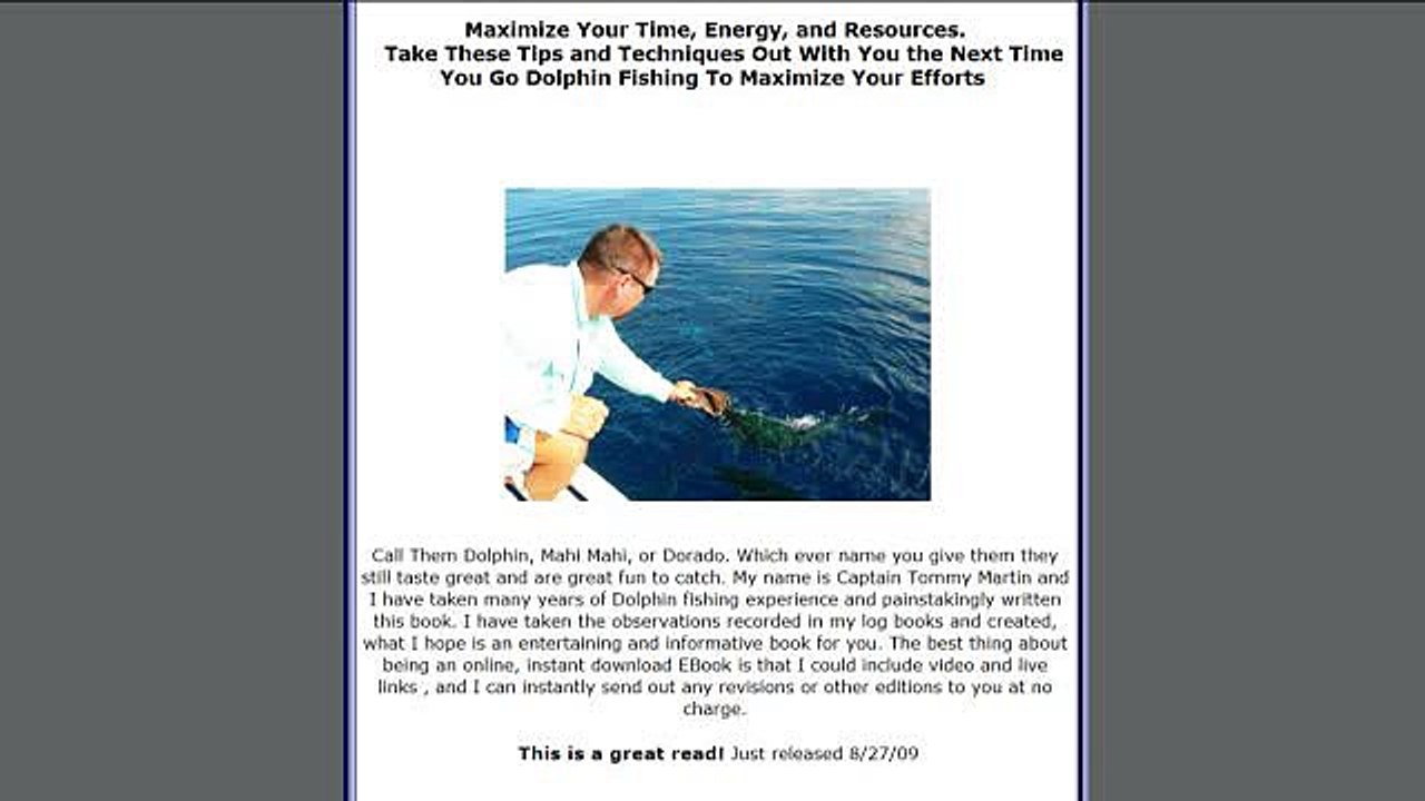 Dolphin Fishing Techniques