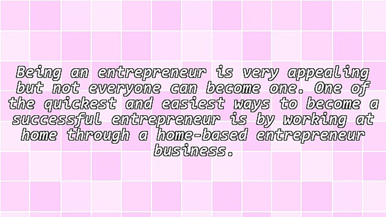 Home-Based Business Entrepreneur Working At Home