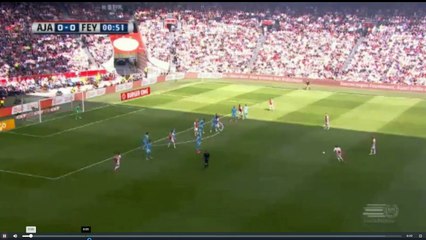 Schone Amazing Kick Off Goal -  Ajax vs Feyenoord  1-0  02.04.2017 (HD)