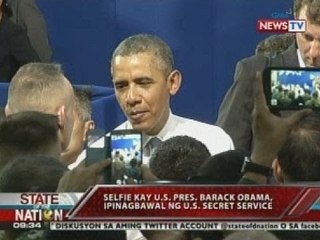 SONA: Selfie kay US Pres. Obama, ipinagbawal ng US Secret Service