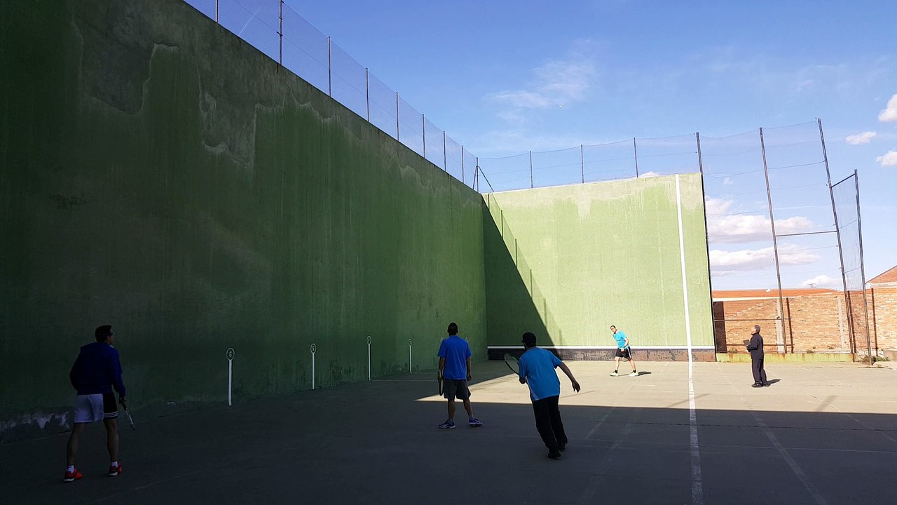 Frontenis honor Colmenar de Oreja vs Rivas 3ª partida video 1