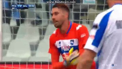 Mario Pasalic Volley Kick Goal HD - Pescara 1-1 Milan - Serie A - 02/04/2017 HD