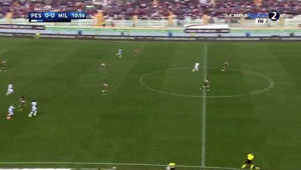 Paletta G. (Own goal) Pescara 1-0 AC Milan 02.04.2017