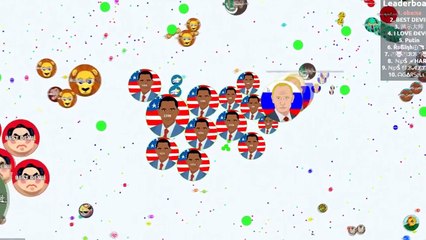AGAR.IO OBAMA AND PUTIN DESTROYING SERVERS   (funny video)