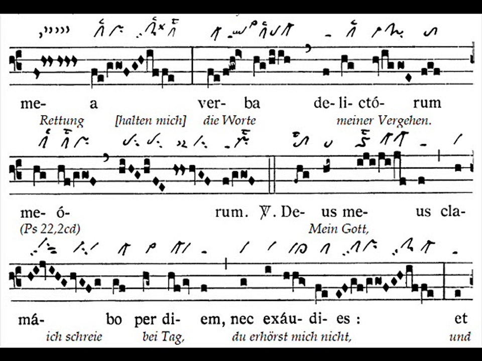 Tractus Deus Deus meus, Dominica in Palmis (Rameaux)