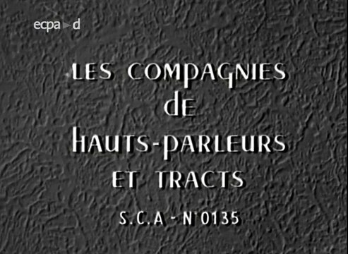 DOC Algérie coloniale 1959 - Propagande,hauts-parleurs et tracts