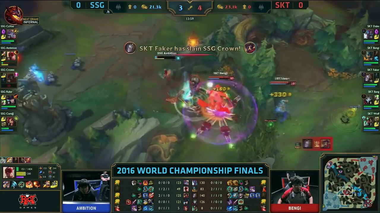 SKT vs SSG Game 1 Highlights, S6 Worlds 2016 Grand