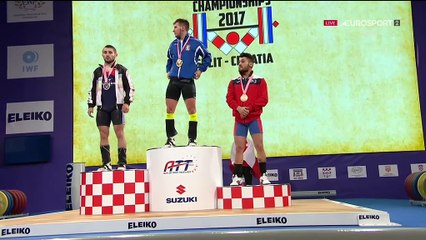 Sollevamento pesi, Europei Spalato: oro per il nisseno Mirco Scarantino nella categoria 56 kg