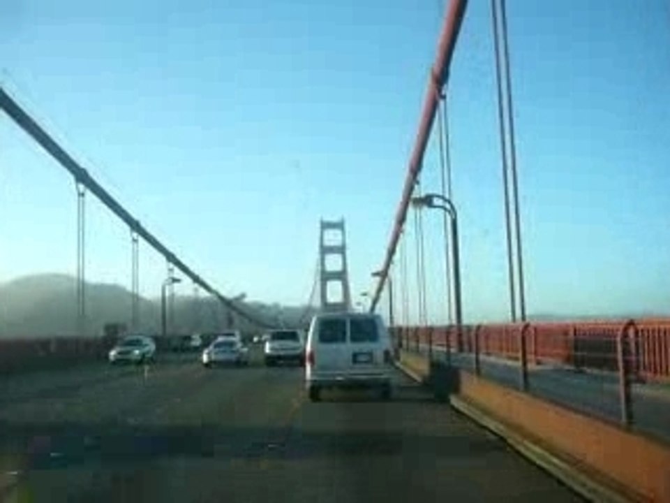 Rachton sur le "golden gate" de SAN FRANCISCO